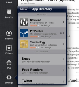 Instapaper App Directory